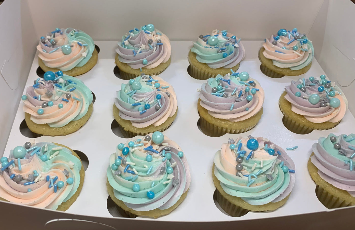 One Dozen Vanilla Cupcakes