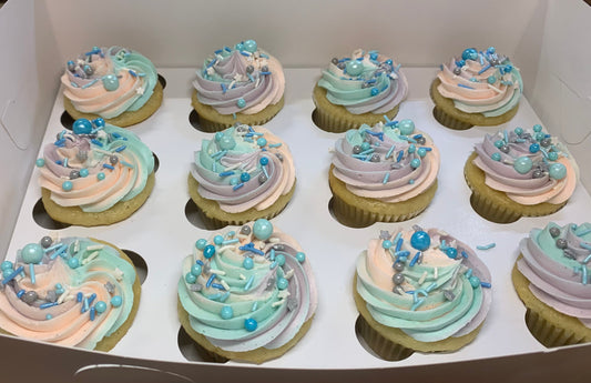 One Dozen Vanilla Cupcakes