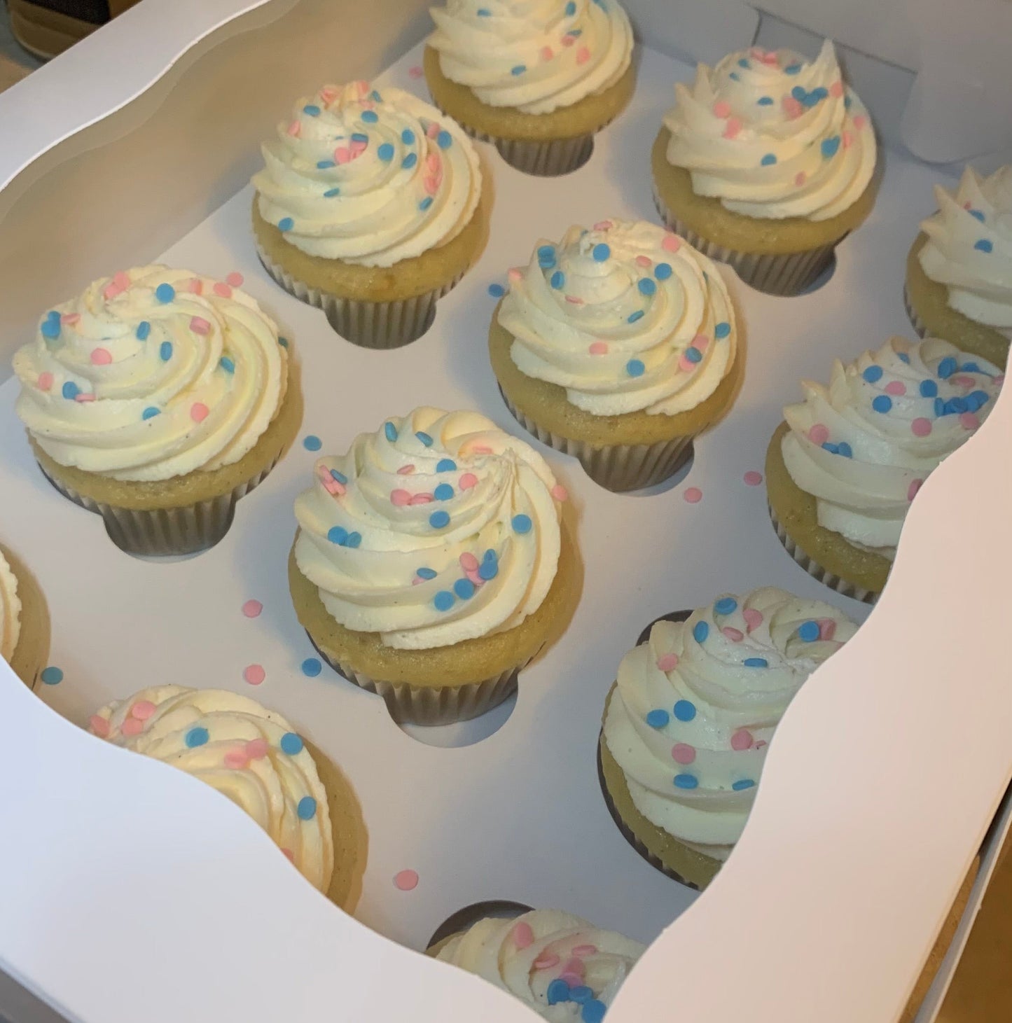 One Dozen Vanilla Cupcakes